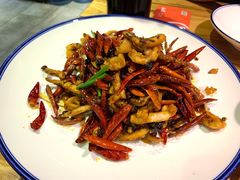 老干妈煸鱿鱼-吕氏疙瘩汤·私家菜馆(慈云寺店)