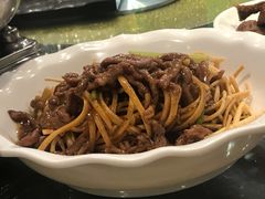 撒子牛肉丝-刘胖子家常菜·蹄花焖藕(中南店)