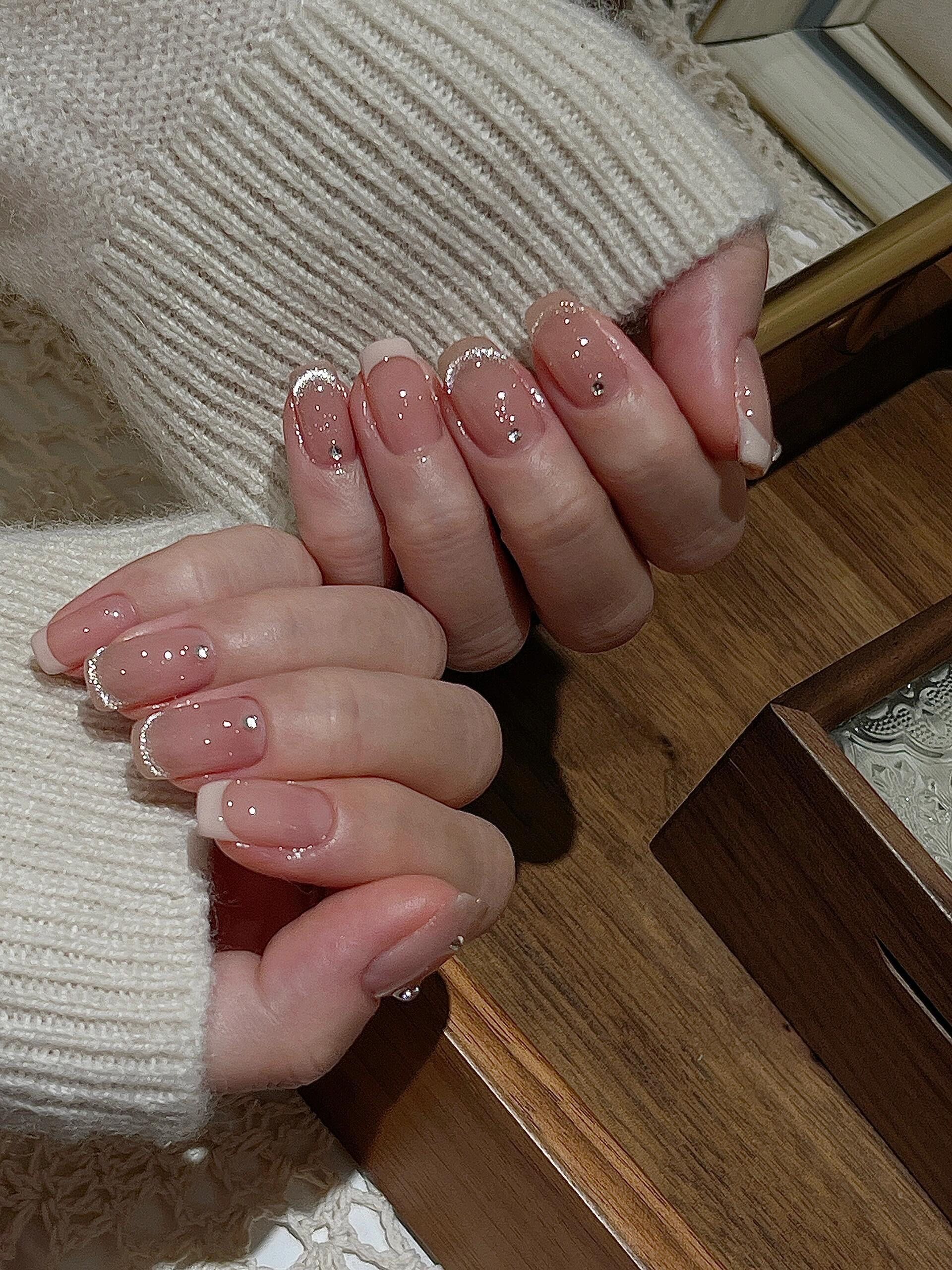 短甲也可以很精致✨#简约款美甲#耐看美甲