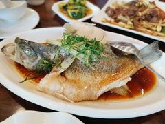 清蒸鲈鱼-今一靓汤.顺德菜东莞三十年老字号(厚街店)