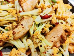 干锅有机花菜-添福来墨鱼饺子 · 海鲜东北菜(泡崖店)