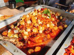 宫保鸡丁烤鱼（清江鱼/斤）-锦尚阁烤鱼•天津菜(宣武门胡同店)