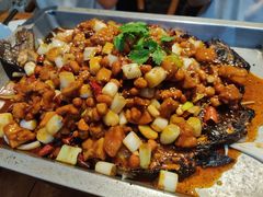 宫保鸡丁烤鱼（清江鱼/斤）-锦尚阁烤鱼•天津菜(宣武门胡同店)