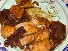 黑椒牛仔骨炒年糕-绿茶餐厅(乐峰广场店)