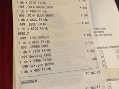 账单-纽约咖啡馆