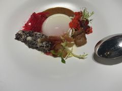 61.5°低温慢煮温泉蛋配鹅肝粒-领仕扒房(长春店)