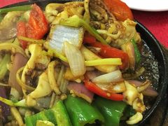 铁板鱿鱼丝-古榕农庄·桑拿簸箕菜·招牌泥焗鸡(清远长隆店)