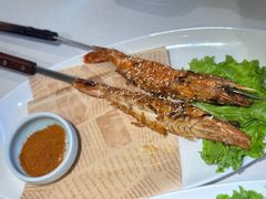 烤深海大虎虾-开海·红岛海鲜虾水饺(石老人店)