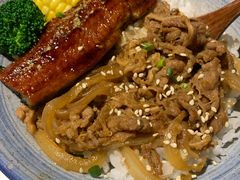 牛肉鳗蒲烧双拼饭-渔寿司·日本料理(艾尚天地店)