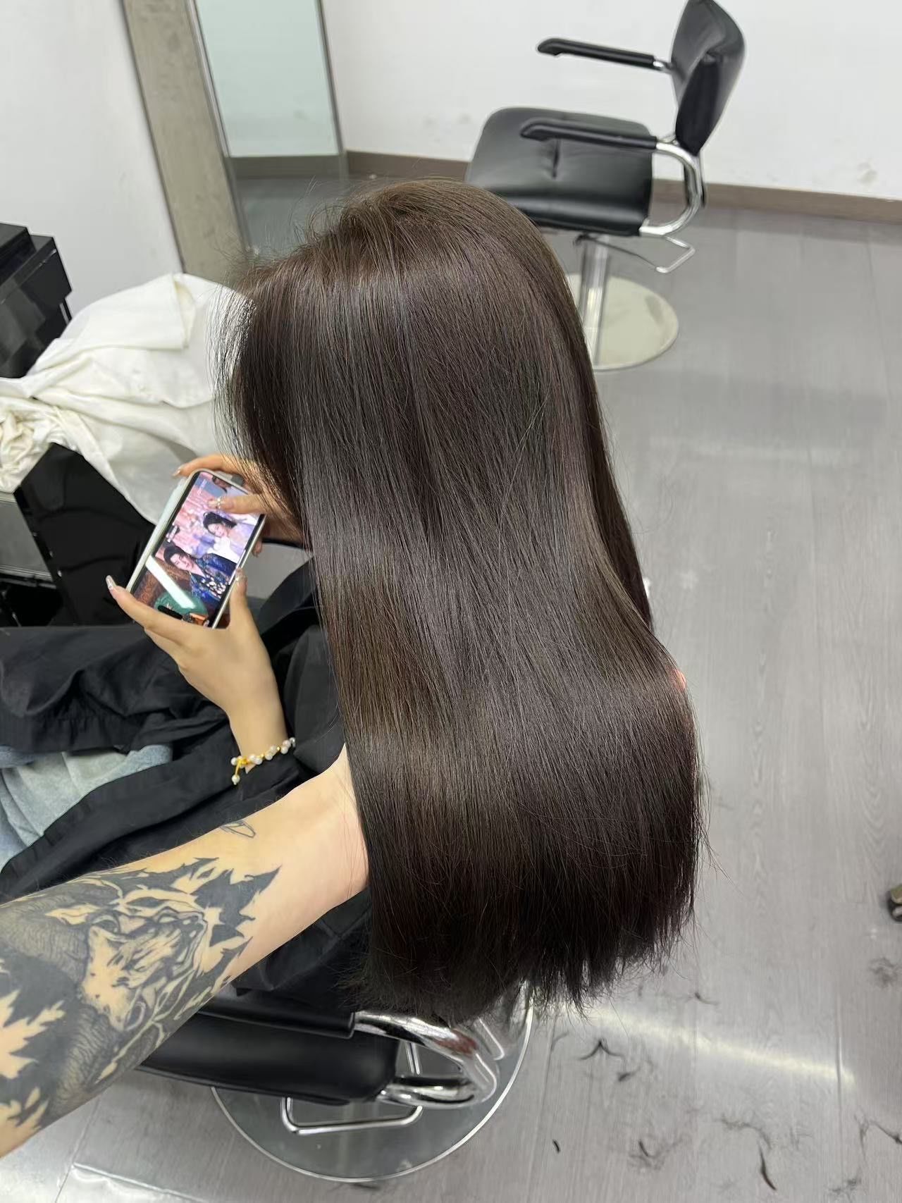 板栗棕色#显白#不用漂的颜色 #棕色系发