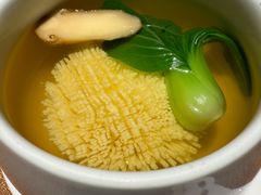 一百刀松茸鸽蛋菊花豆腐-兰庭玉树·老饭骨家宴(后海店)