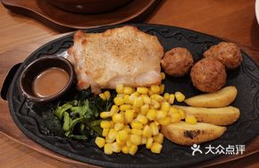 Italian Meatballs with Roasted Chicken Cutlet