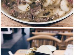 雪菜笋丝鲜牛肉年糕汤-经堂北路牛肉干面·溪口蒋永峰牛肉馆(宁波店)