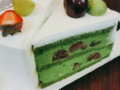 抹茶樱桃戚风蛋糕-猫里有甜