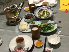 菜头汆鸡毛菜-浙江西子宾馆·牡丹厅