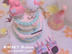 -卡比儿童蛋糕·心意定制·低脂零卡糖动物奶油FancyBALLOON(滨海店)