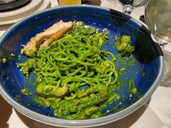 鸡肉松仁菠菜汁意面-西堤牛排(南京龙江店)