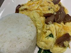 叉烧韭黄炒滑蛋饭-金利茶餐厅(中船汇店)