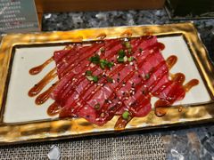 半熟牛肉刺身-渔荷食町·铁板烧料理(崂山万象汇店)