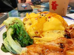 芝士滑蛋鸡扒饭-港爺茶檔·茶餐厅(东晓南路店)