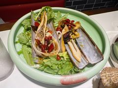 葱油大蛏子王-众想海鲜·烧烤·海肠捞饭·渔家菜(孙家疃店)