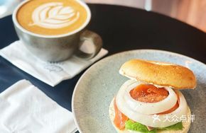 Smoked Salmon Avocado Bagel
