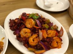 椒香虾仁爆鸡球-陈傻子餐厅(世纪都会店)