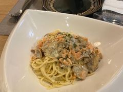 烟熏三文鱼奶油蘑菇烩面-LA CREPERIE BRETONNE布列塔尼法式餐厅(天童北路店)