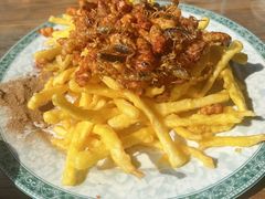 炸三宝-崂山水果园农家宴(泉水鸡店)