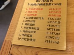 菜单-雷门拉面·现熬骨汤(凯德来福士店)