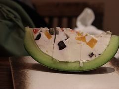 蜜瓜水果奶冻-侘与火 Wabi 侘寂烟火•锅物料理(大屯DT51店)