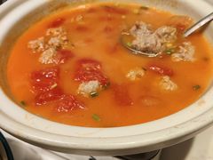 番茄汆元汤-刘胖子家常菜·蹄花焖藕(兴业店)