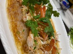 蒜蓉粉丝蒸开边虾-九记路边鸡(穗盐路店)