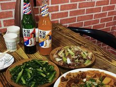 -陕北农家小吃风干羊肉剁荞面