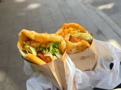 -小红车炸蛋葱油饼