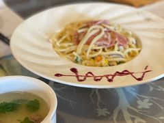 蘑菇培根奶油意面-米蘭西點(锦山大街店)