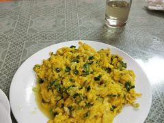 野葱炒土鸡蛋-鑫福楼农家菜