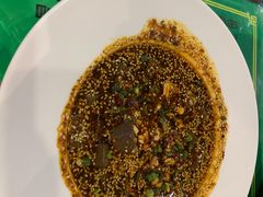 辣子蒜羊血-令氏家外家周秦食府(高新店)