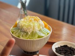 芒果青提雪花冰-Thanks美式餐厅(汉堡咖啡店)