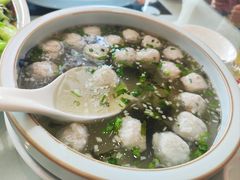 黄花鱼丸汤-老虎滩船说·海胆水饺·大连海鲜(老虎滩店)