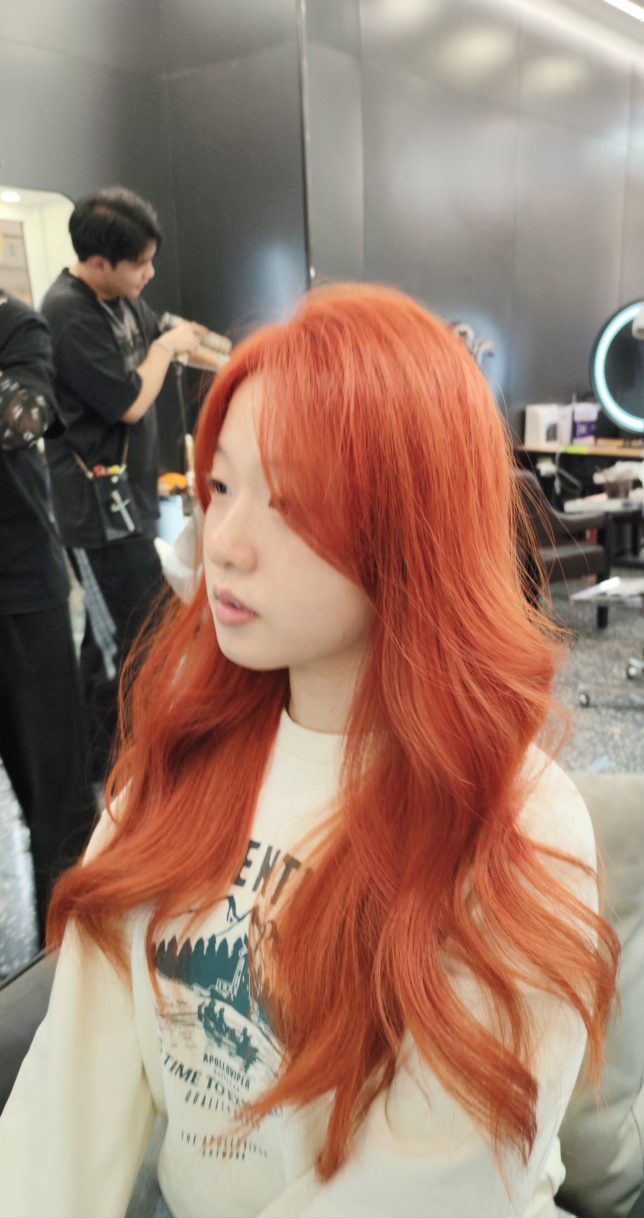 橘色发色超吸睛