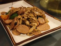 烟竹笋炒腊肠-天龙宝严素食馆(大兴善寺店)