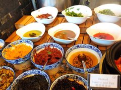 自助调料区-神州半岛喜来登度假酒店·盛宴汉堡·战斧牛排·后安粉