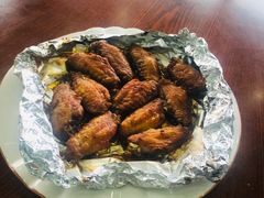 烤鸡翅-湿地人家坑烤