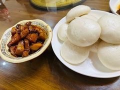 酒酿馒头-芦茨金富饭庄·25年老字号·专做稻草鸡