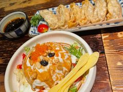 炸温泉蛋土豆泥-小川洋风料理(江汉路店)