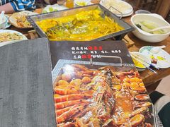 -东来菜馆•手抓海鲜家常菜•海鲜锅贴(鸽子窝店)