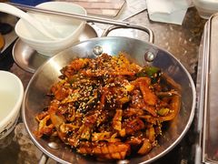 鱿鱼炒五花肉-富乐满韩国正宗炸鸡韩国料理(虹泉路店)