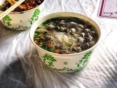 海蛎面线汤-黄老伯的海蛎煎