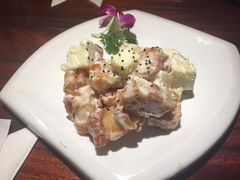 菠萝油条虾-绿茶餐厅(华联万柳店)